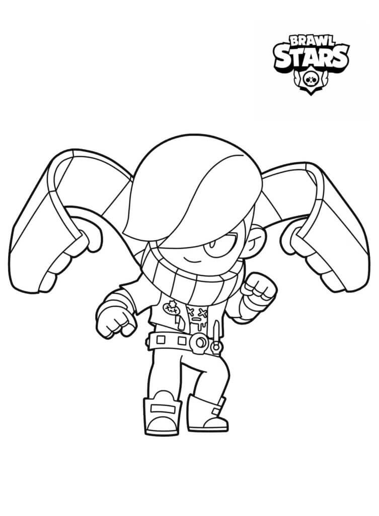 Edgar Brawl Stars Coloring Game Edgar Brawl Stars