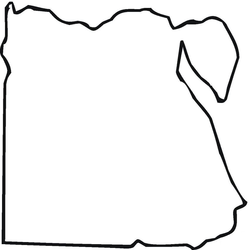 Egypt Map Outline Coloring Game Egypt Map Outline