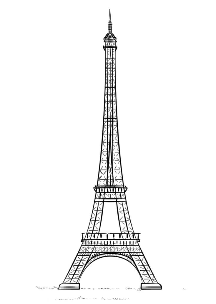 Eiffel Tower 4 Coloring Game Eiffel Tower 4