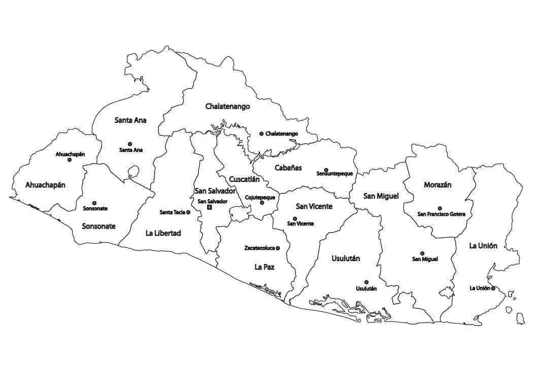 El Salvador Map
