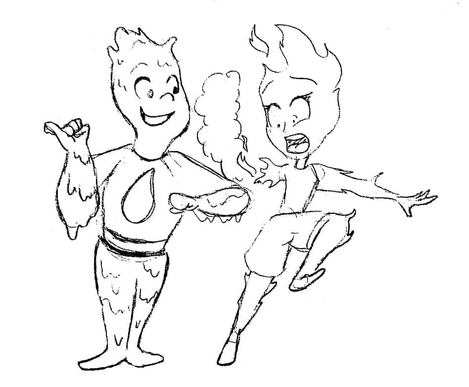 Elemental Wade and Ember