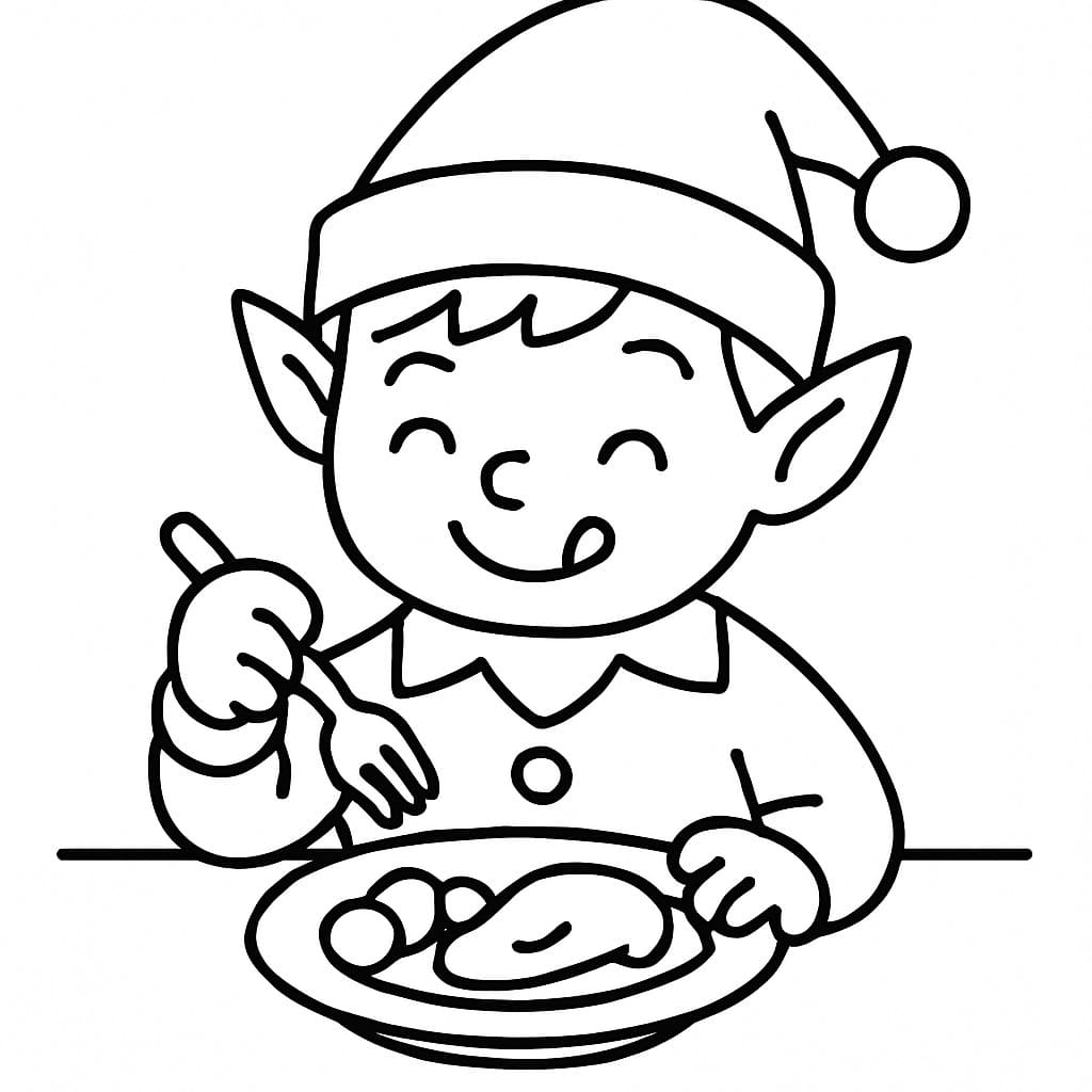Elf eating