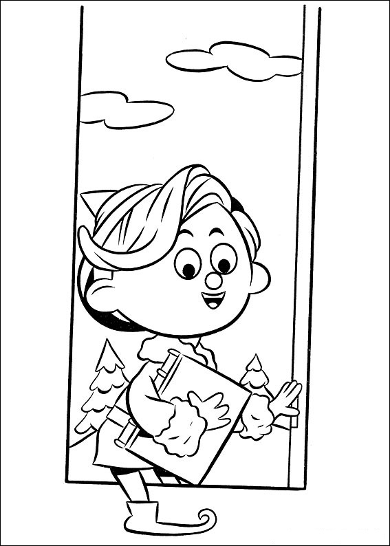 Elf from Rudolph 1 Coloring Game Elf from Rudolph 1