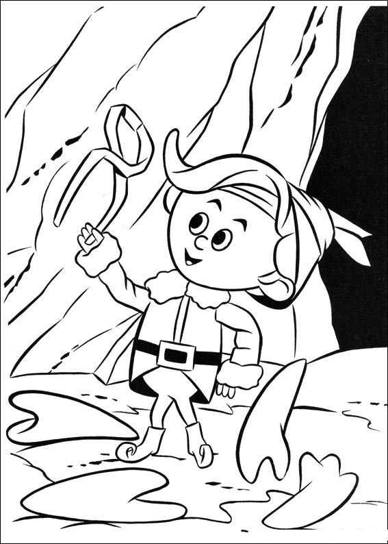 Elf from Rudolph Coloring Game Elf from Rudolph