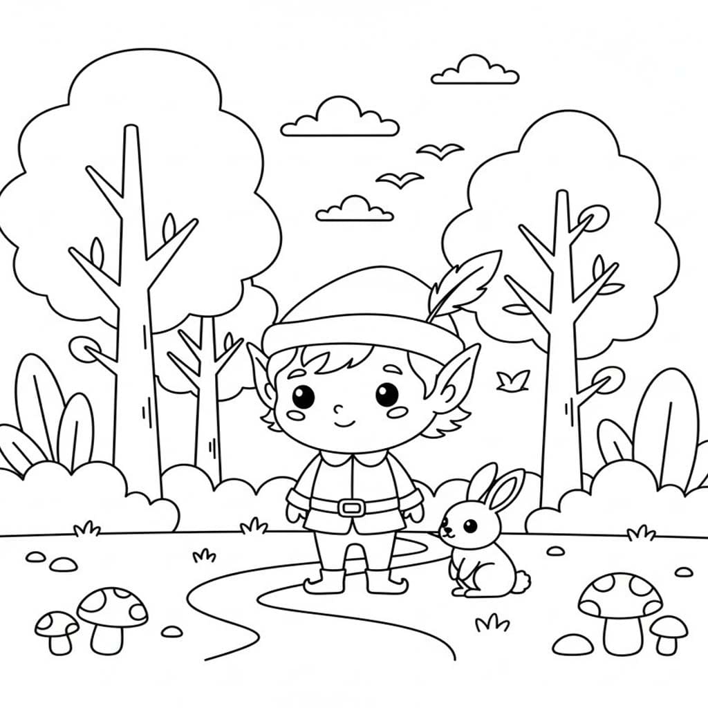 Elf in the forest
