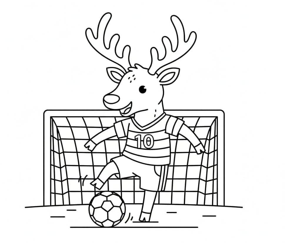 Elk Play Soccer