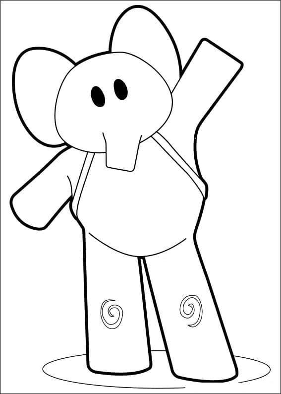 Elly Waving Hand Coloring Game Elly Waving Hand
