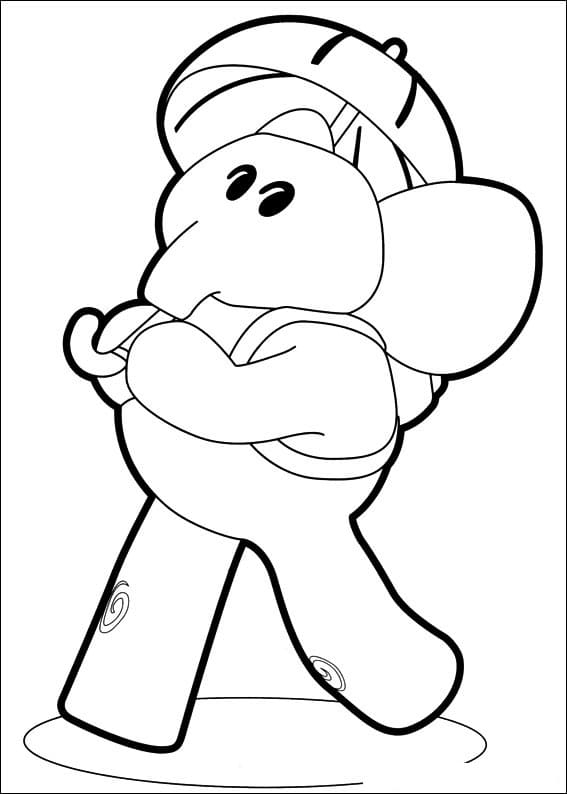 Elly from Pocoyo Coloring Game Elly from Pocoyo