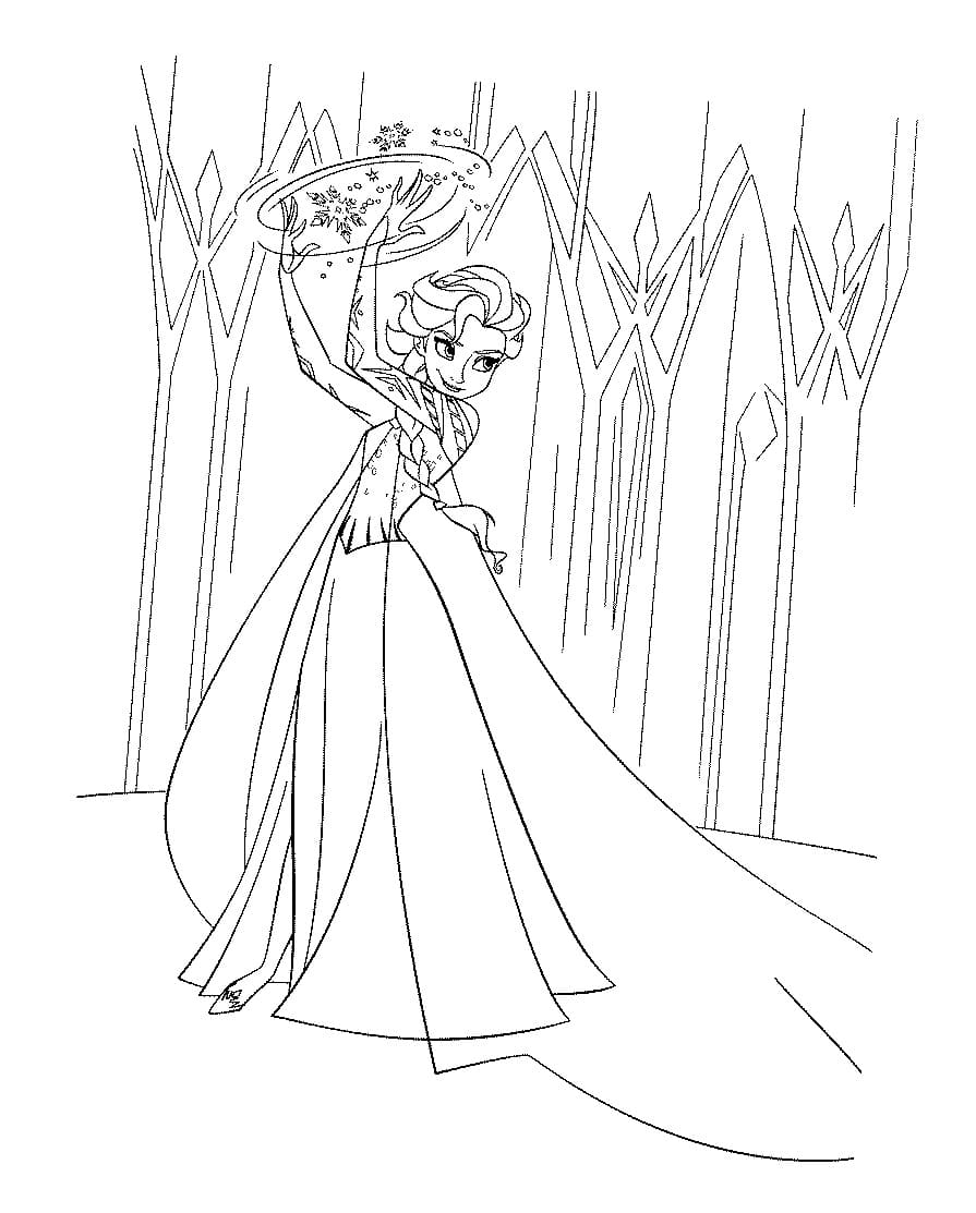 Elsa Attacks Coloring Game Elsa Attacks