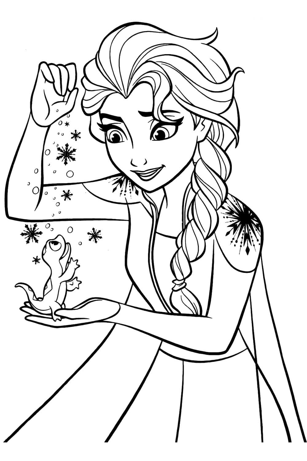 Elsa and Bruni Coloring Game Elsa and Bruni