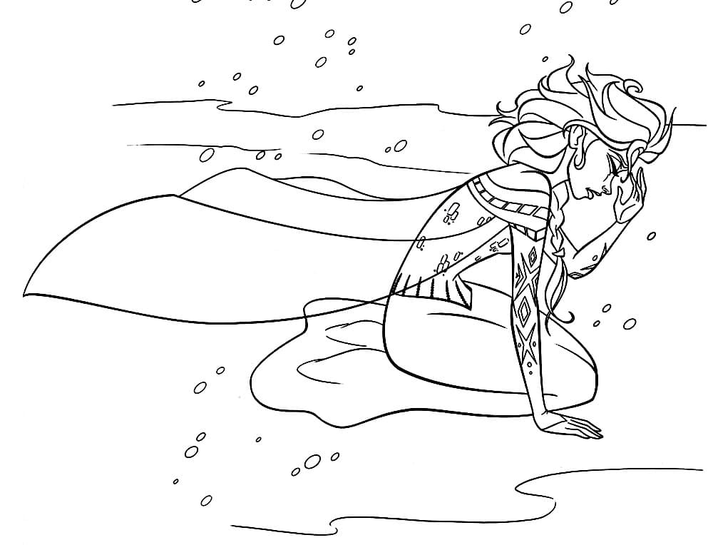 Elsa is Sad Coloring Game Elsa is Sad