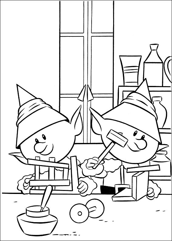 Elves from Rudolph 4 Coloring Game Elves from Rudolph 4
