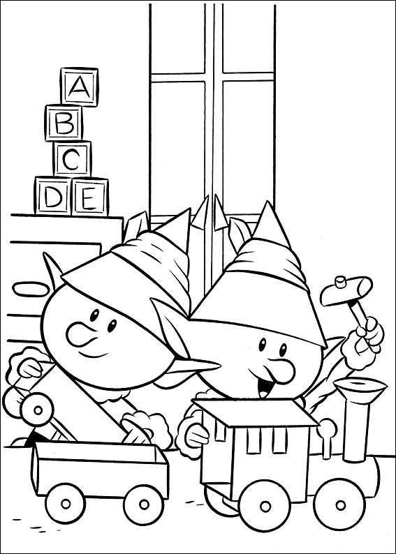 Elves from Rudolph 5 Coloring Game Elves from Rudolph 5