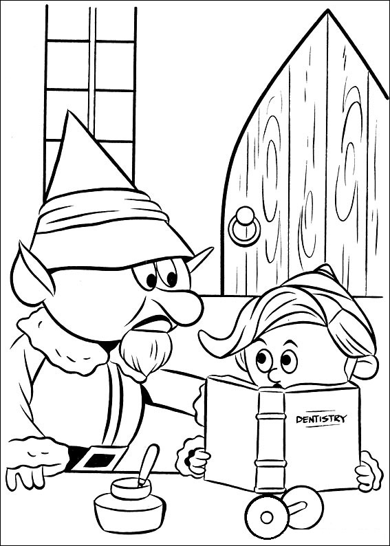 Elves from Rudolph 6 Coloring Game Elves from Rudolph 6