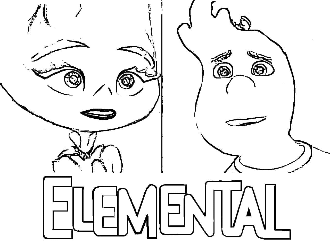 Ember and Wade Elemental