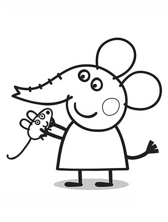Emily Elefante Coloring Game Emily Elefante