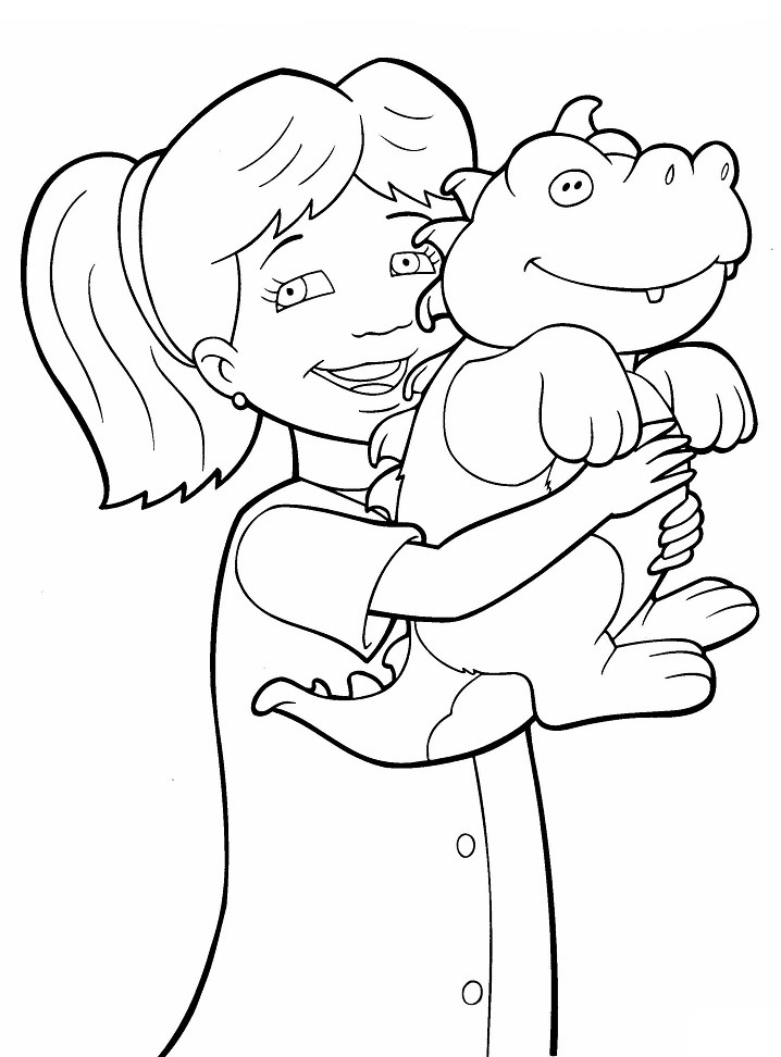 Emmy With Toy Dragon