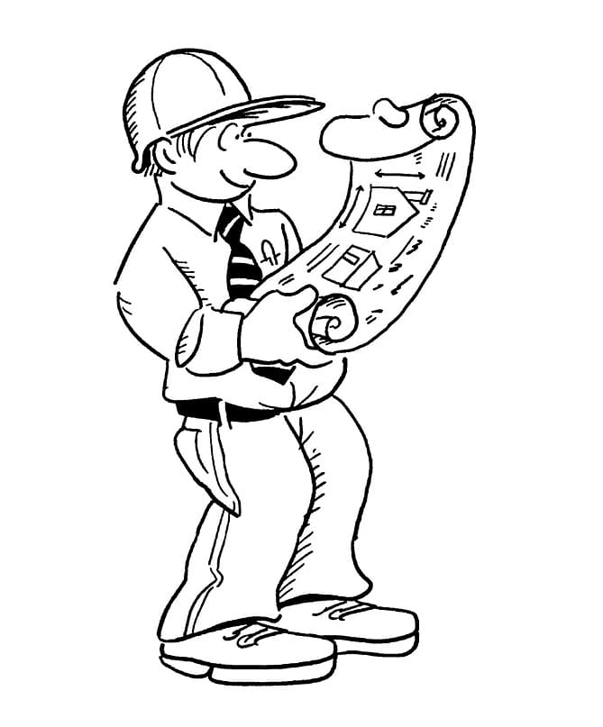 Engineer at Work Coloring Game Engineer at Work