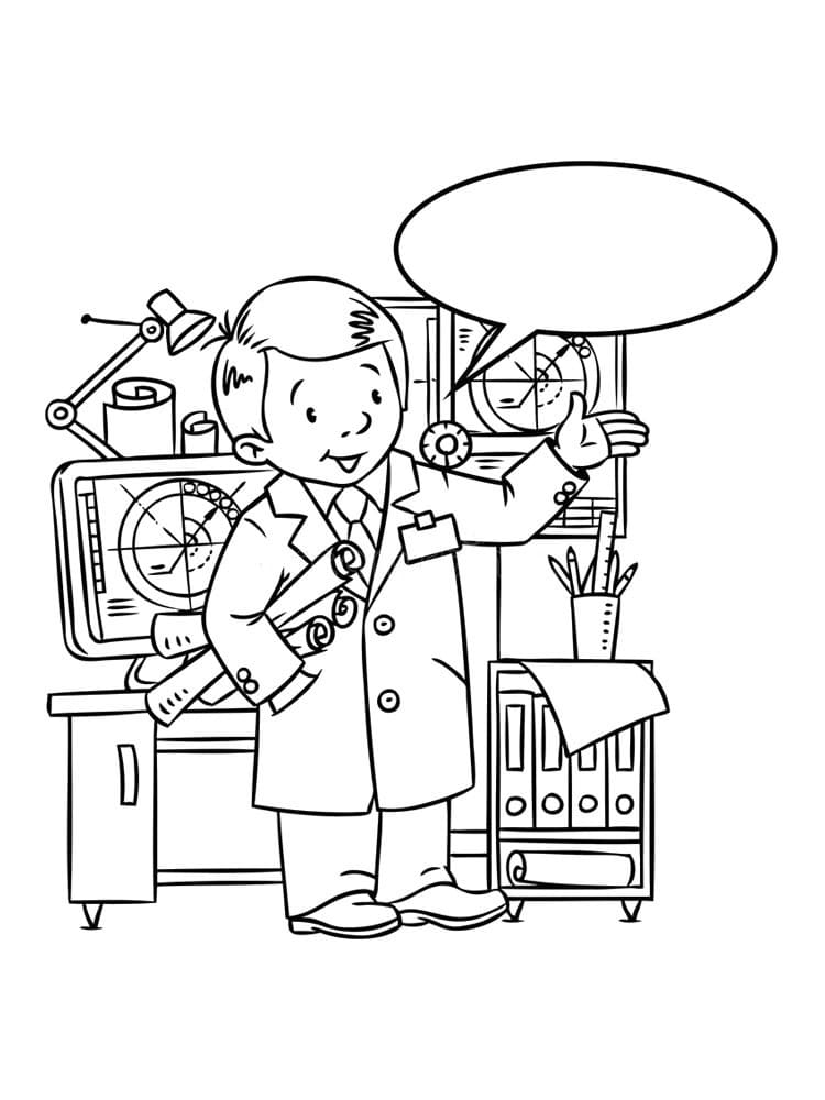 Engineer is Talking Coloring Game Engineer is Talking