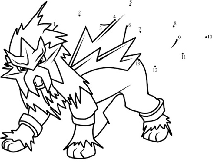 Entei Dot to Dot
