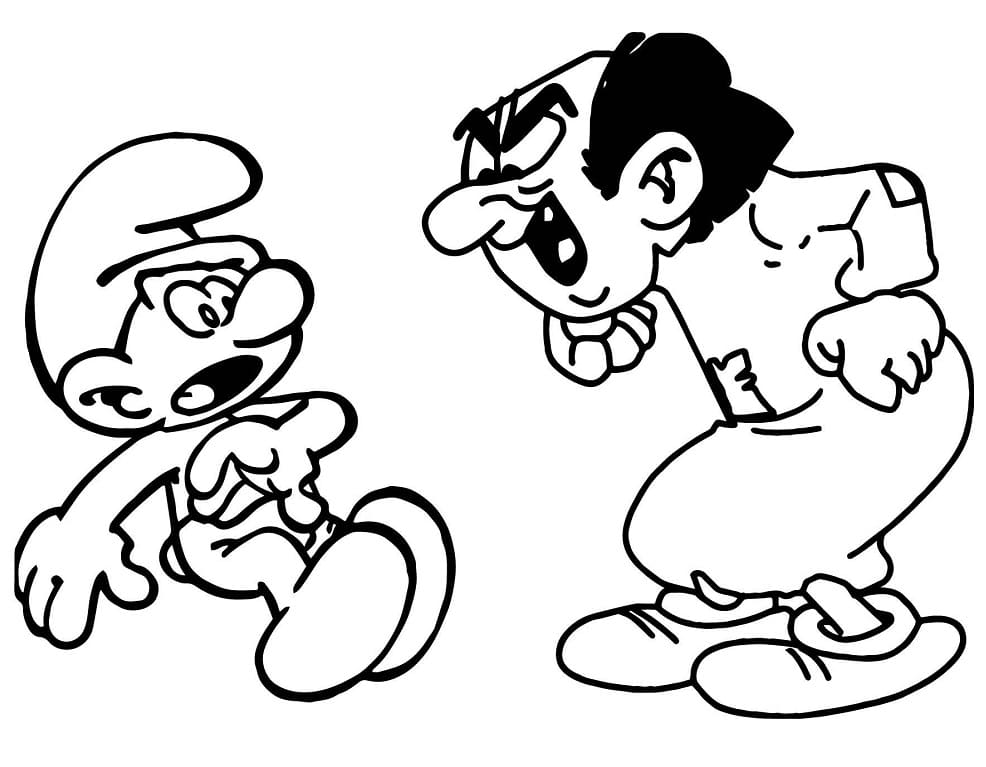 Evil Gargamel Coloring Game Evil Gargamel