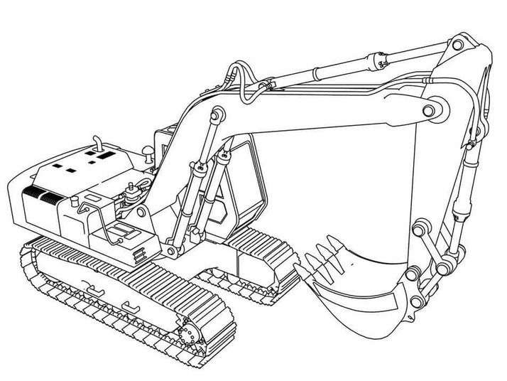 Excavator Printable
