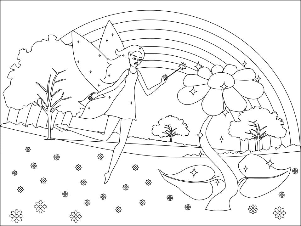Fairy Doing Magic Coloring Game Fairy Doing Magic