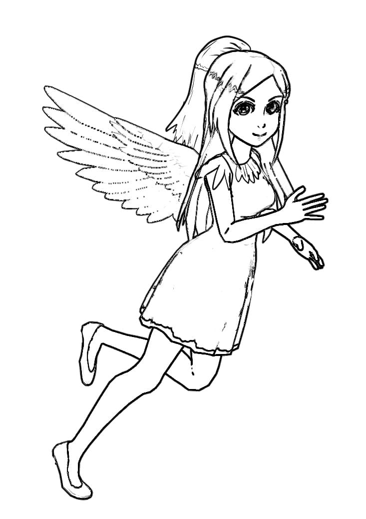 Fairy Sketch Coloring Game Fairy Sketch