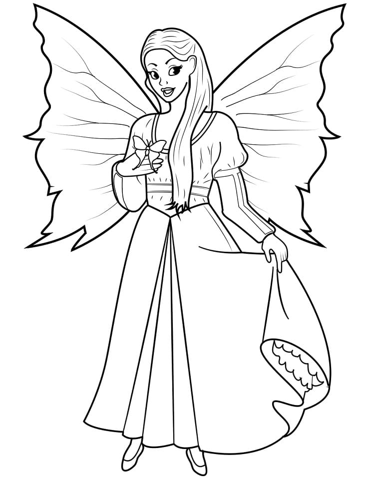 Fairy and Butterfly Coloring Game Fairy and Butterfly