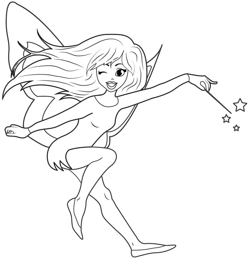 Fairy and Magic Wand Coloring Game Fairy and Magic Wand