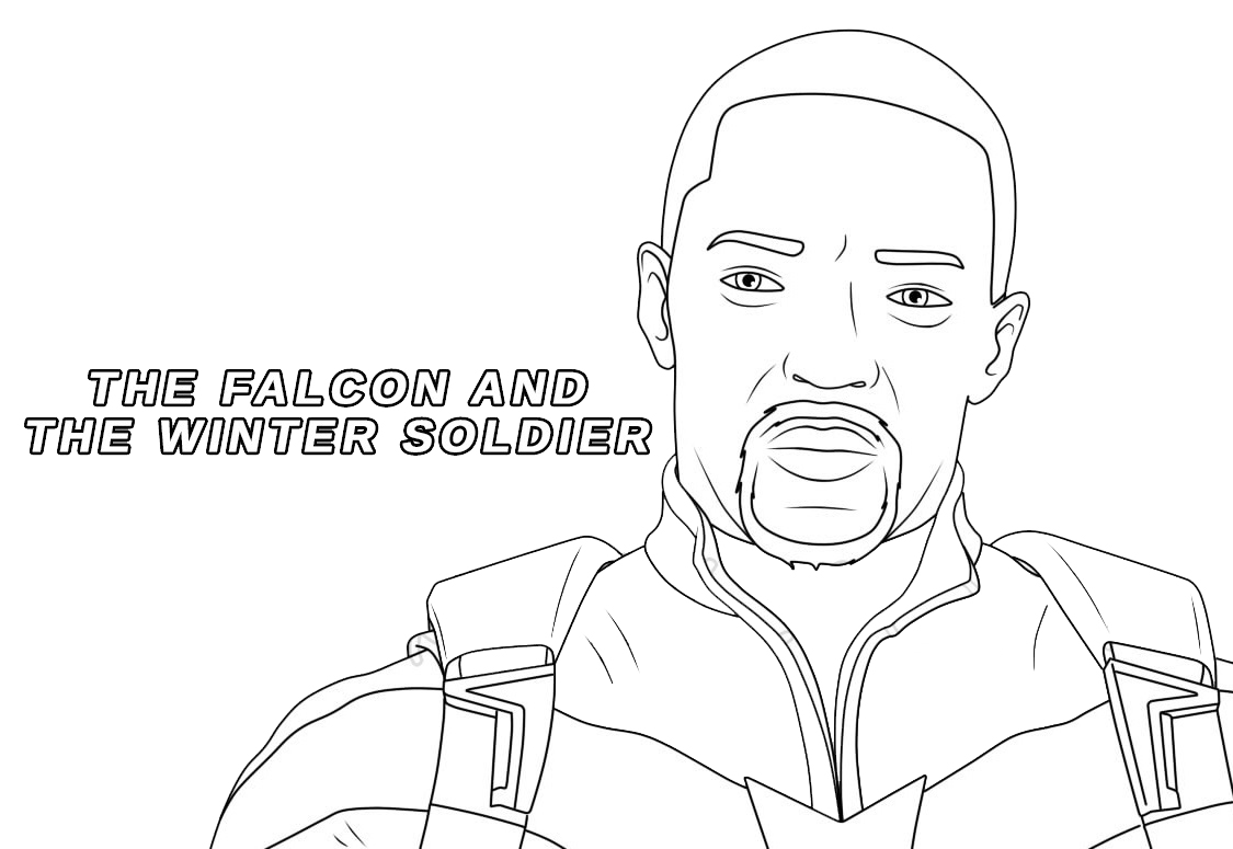 Falcon Sam Wilson Coloring - Play Free Coloring Game Online