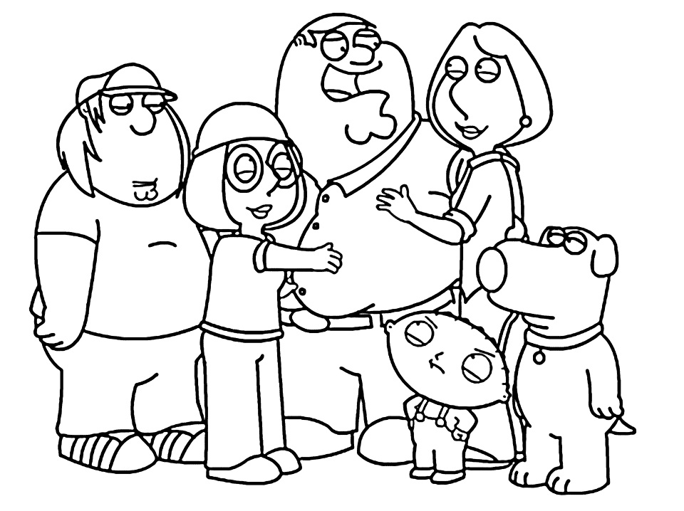 Family Guy Coloring - Play Free Coloring Game Online