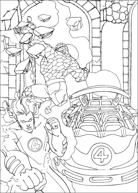 Fantastic Four Fighting