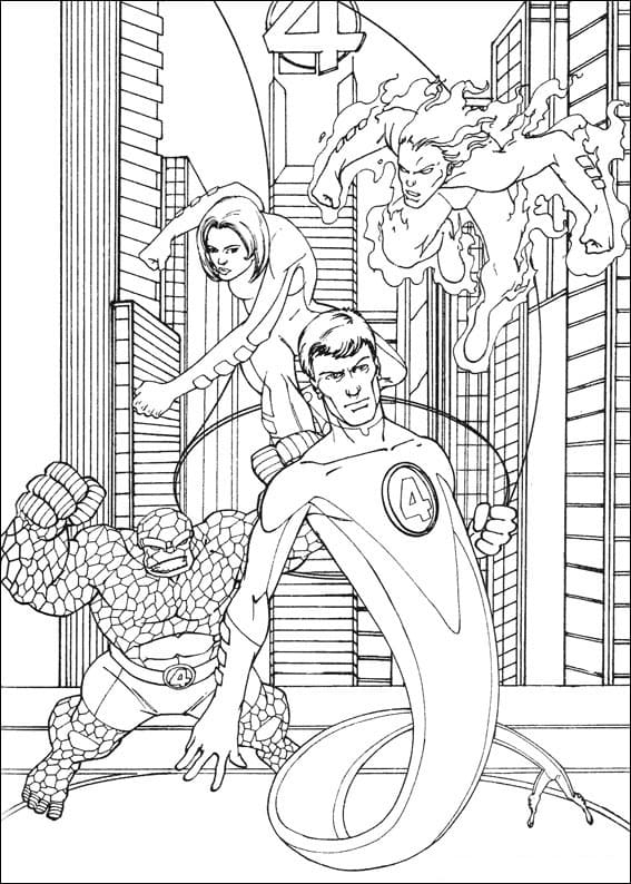 Fantastic Four in City