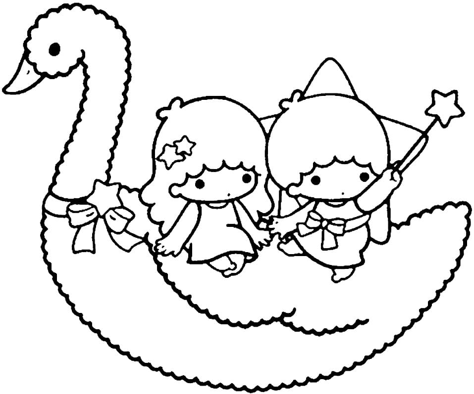 Fantastic Little Twin Stars Coloring Game Fantastic Little Twin Stars