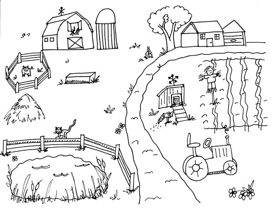 Farm 1 Coloring Game Farm 1