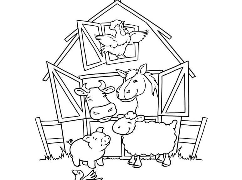Farm 4 Coloring Game Farm 4