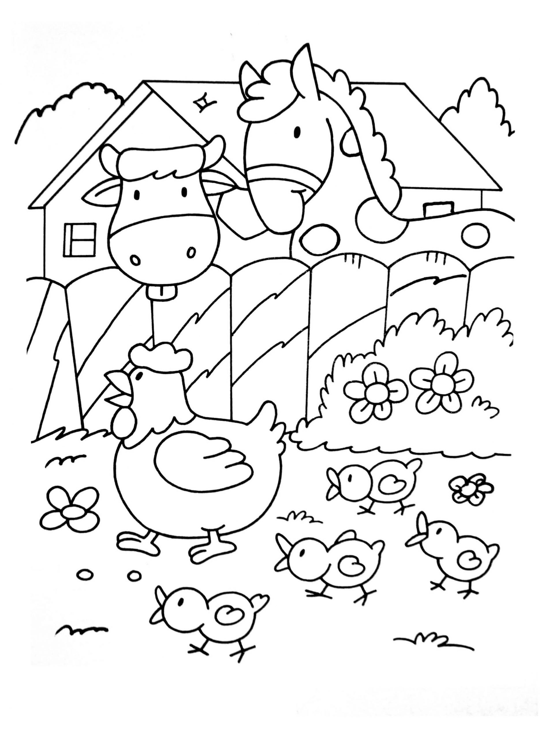 Farm 6 Coloring Game Farm 6
