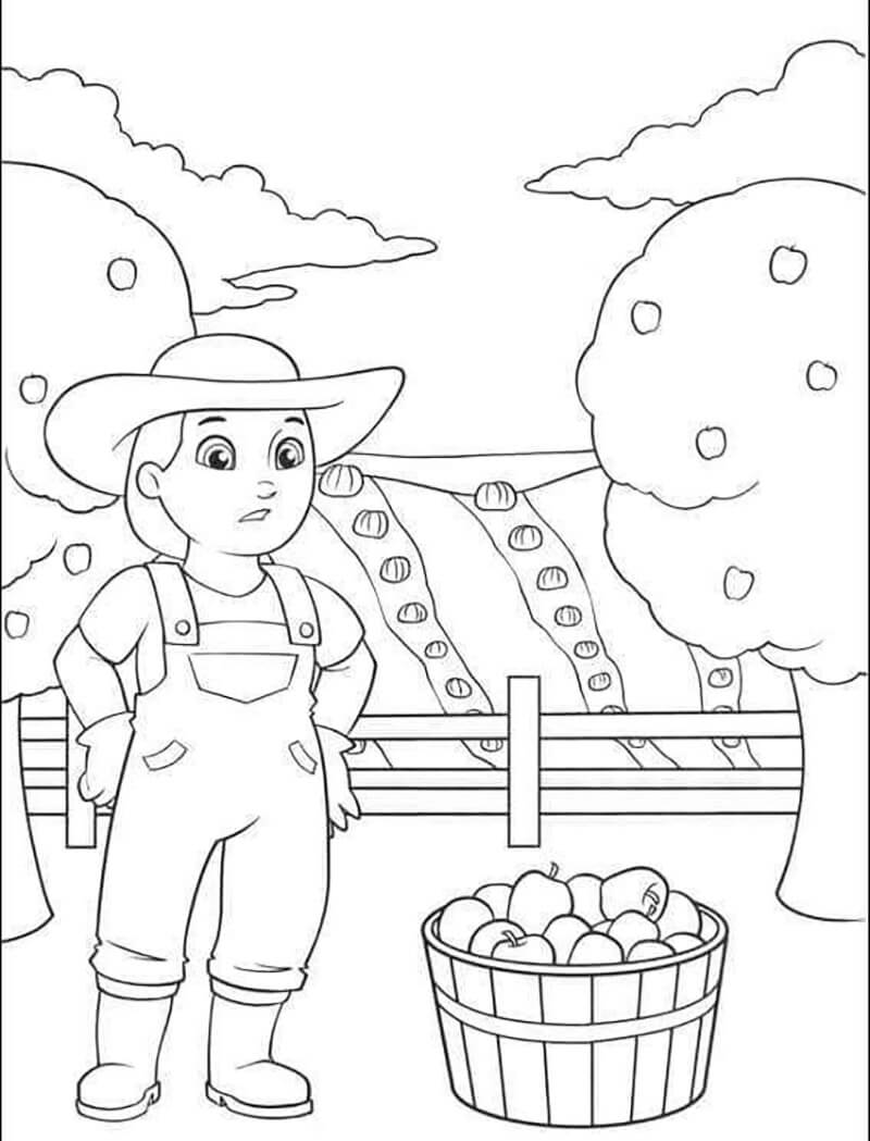 Farmer Yumi Harvesting