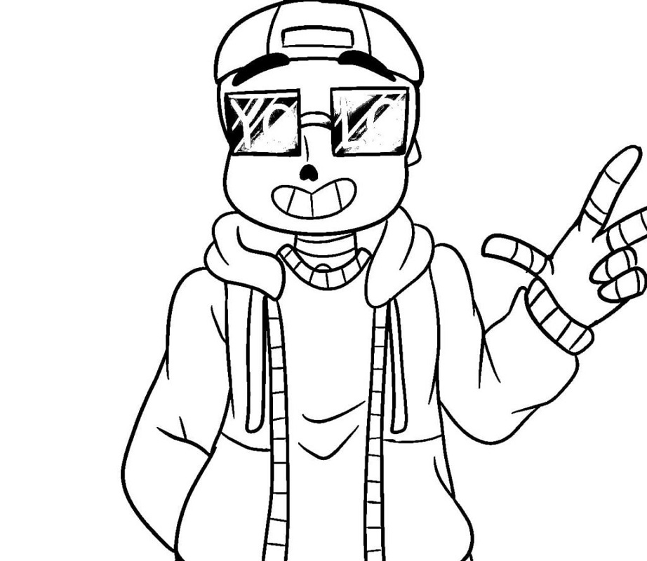 Fashionable Sans Coloring Game Fashionable Sans