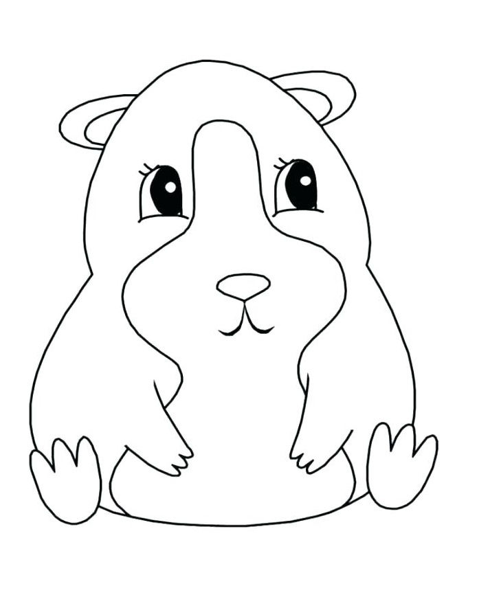 Ugly Guinea Pig Coloring - Play Free Coloring Game Online