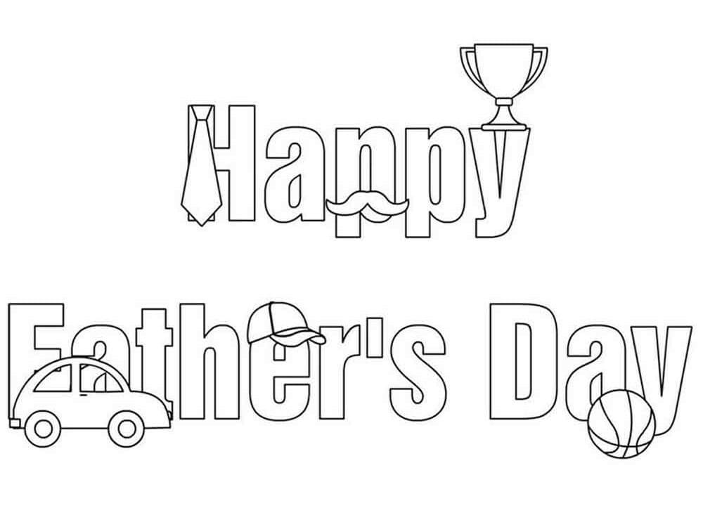 Father’s Day to Color