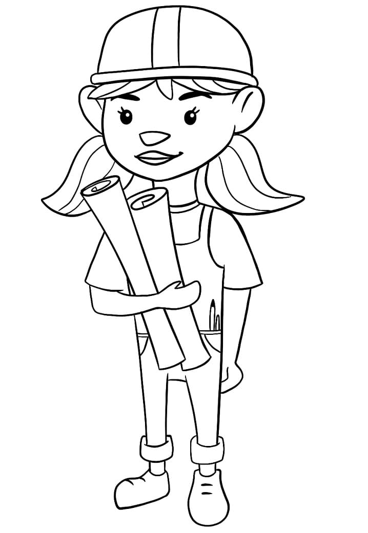 Female Engineer Coloring Game Female Engineer