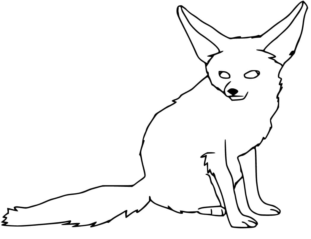 Fennec Fox 3 Coloring - Play Free Coloring Game Online