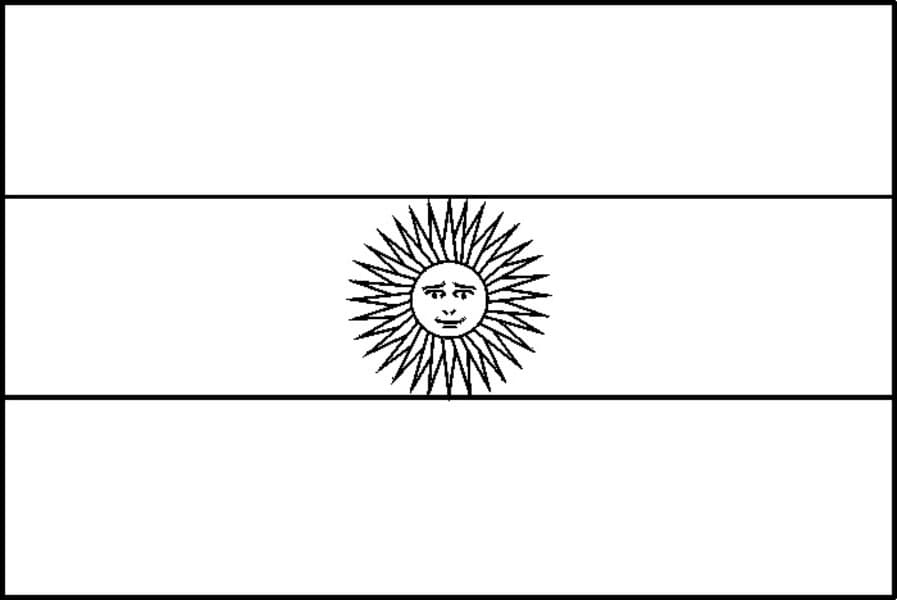 Flag of Argentina Coloring Game Flag of Argentina