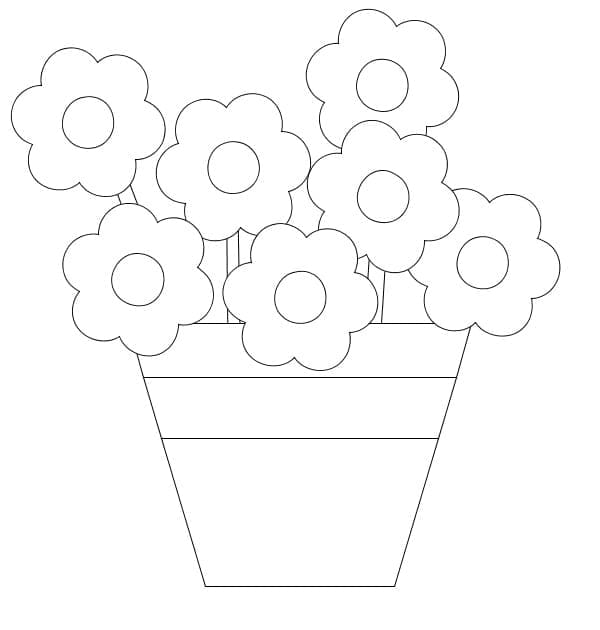 Flower Pot Free Printable