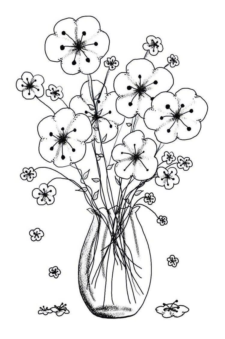 Flower Vase 6 Coloring Game Flower Vase 6