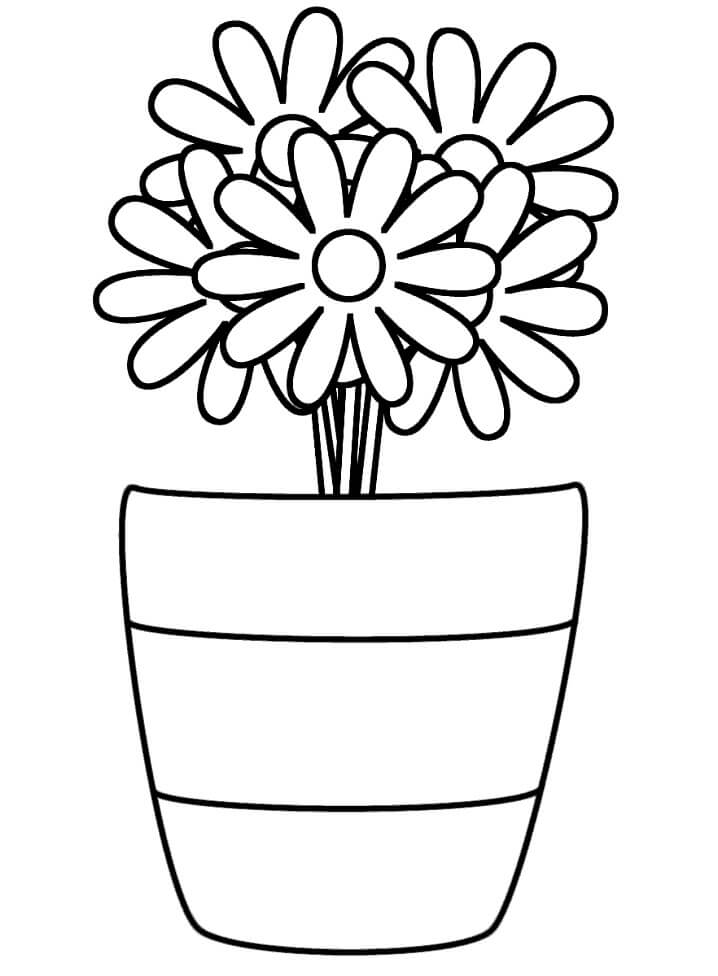 Flower Vase Coloring Game Flower Vase
