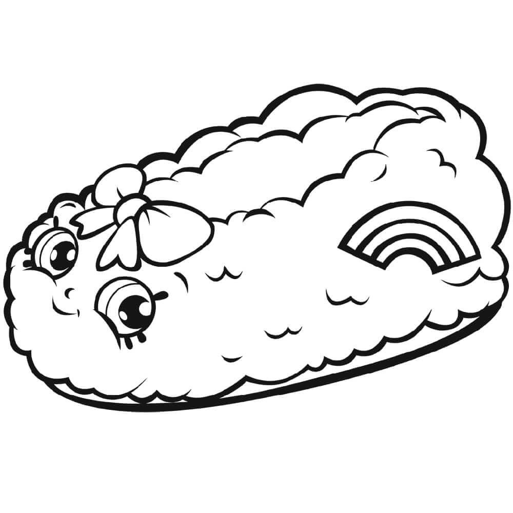 Fluffy Slipper Shopkin Coloring Game Fluffy Slipper Shopkin