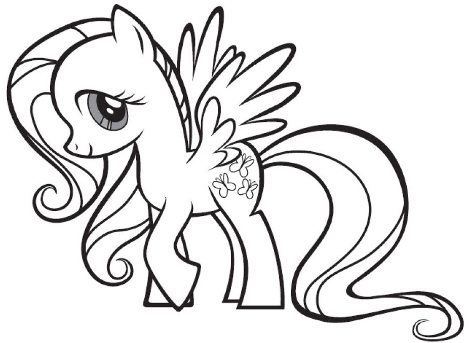 Fluttershy 1 Coloring Game Fluttershy 1